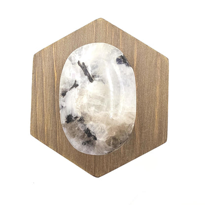 Rainbow Moonstone Palm Stone – Intuition, Balance & Feminine Energy Healing Crystal, 70g