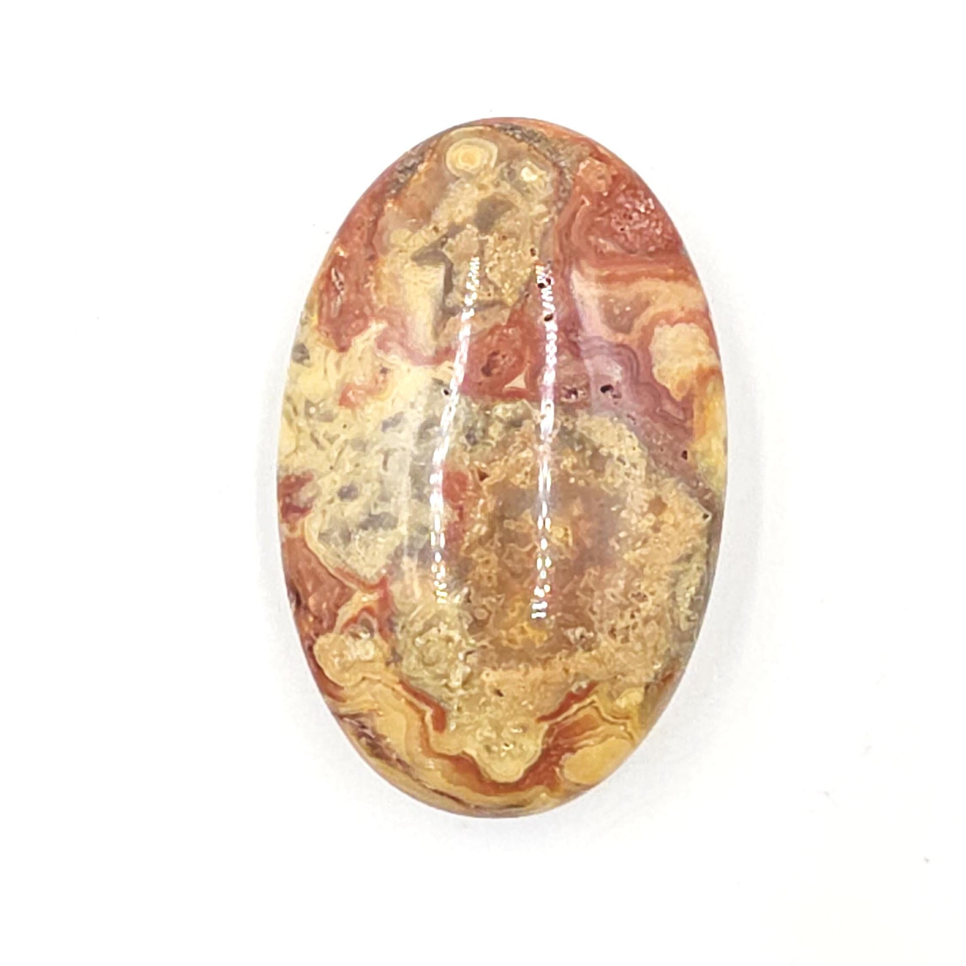 Crazy Lace Agate Palm Stone – Joy, Stability & Uplifting Energy Crystal, 40g