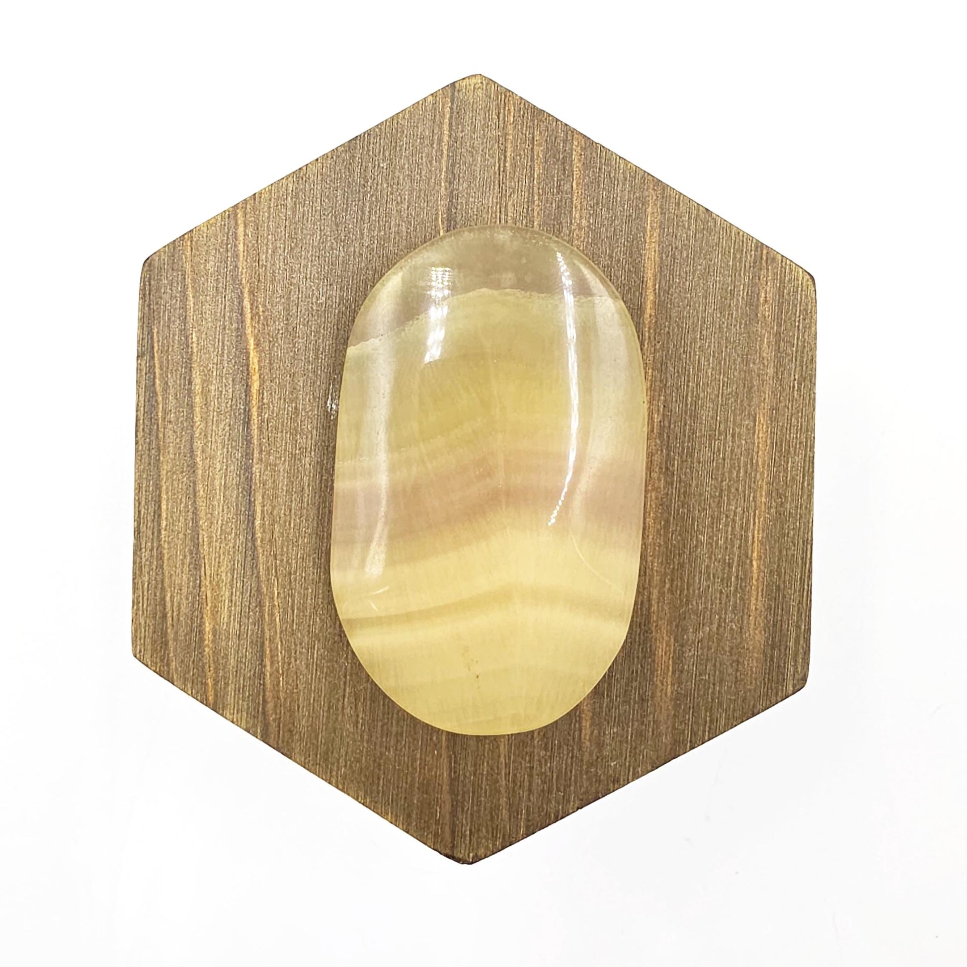 Yellow Fluorite Palm Stone – Clarity, Confidence & Emotional Balance Crystal, 55g