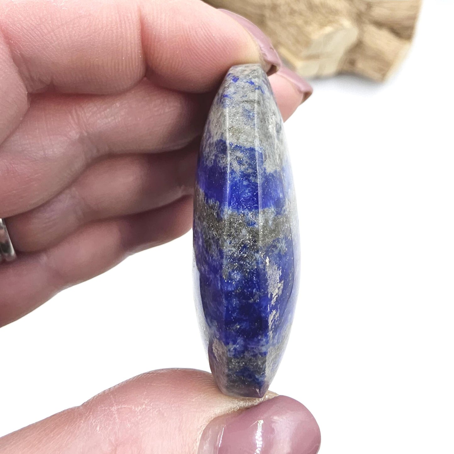 Lapis Lazuli Palm Stone – Wisdom, Intuition & Spiritual Awareness Crystal, 55g