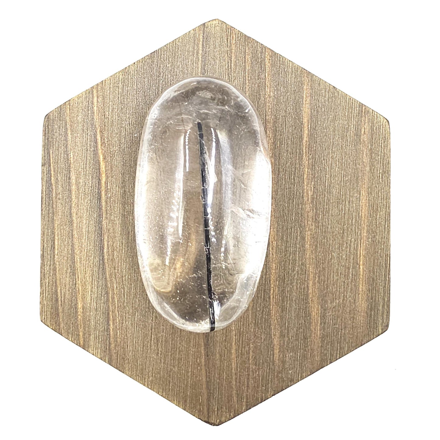 High Grade Black Rutile Quartz Palm Stone – Protection, Clarity & Energy Amplification Crystal, 60g