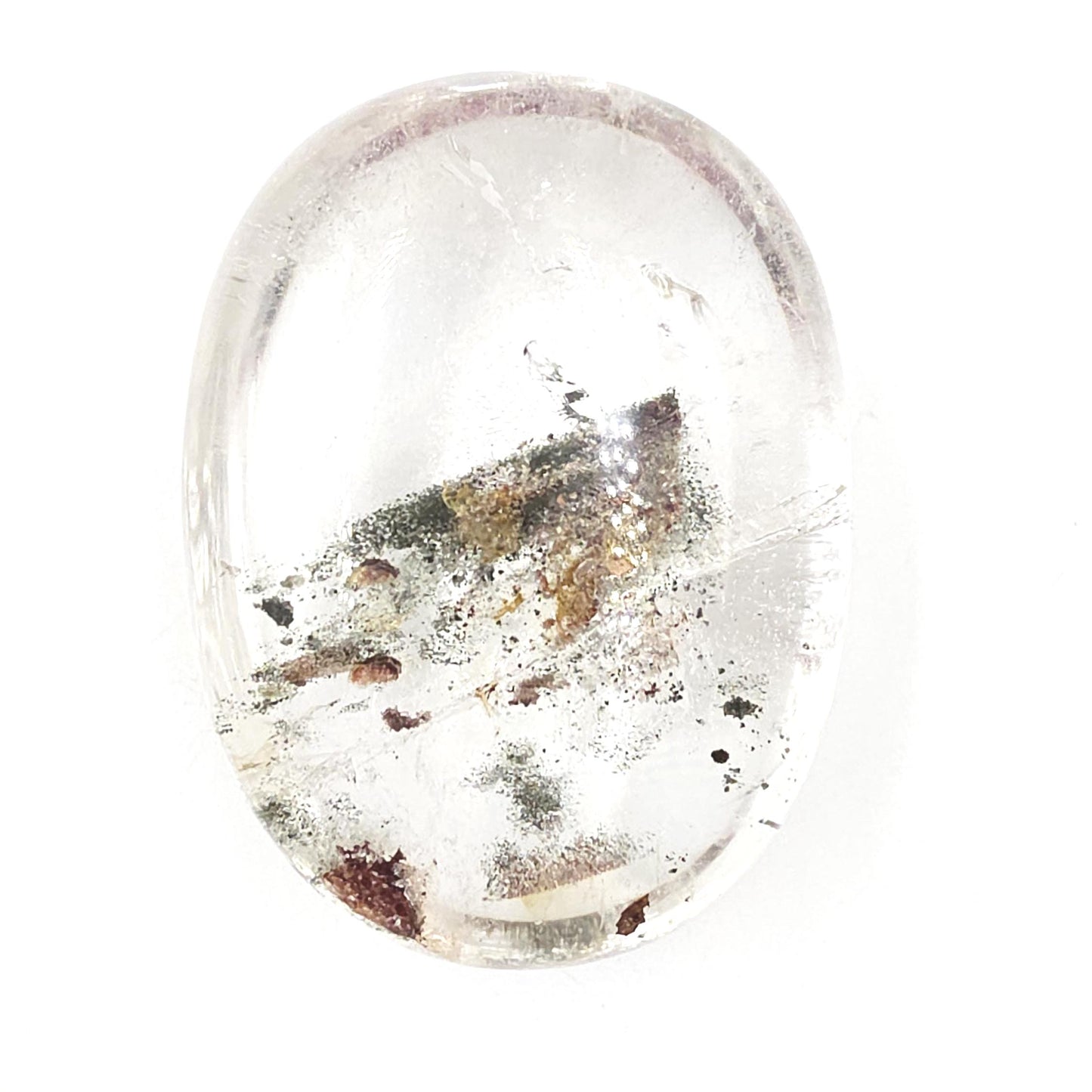 Huge Green Garden Quartz (Lodolite) Palm Stone / Freeform – Manifestation, Clarity & Inner Journey Healing Crystal, 425g