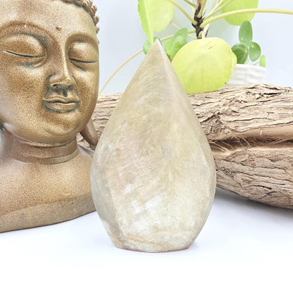 Flashy Golden Mica Muscovite Freeform – Confidence, Clarity & Positive Energy Crystal, 175g