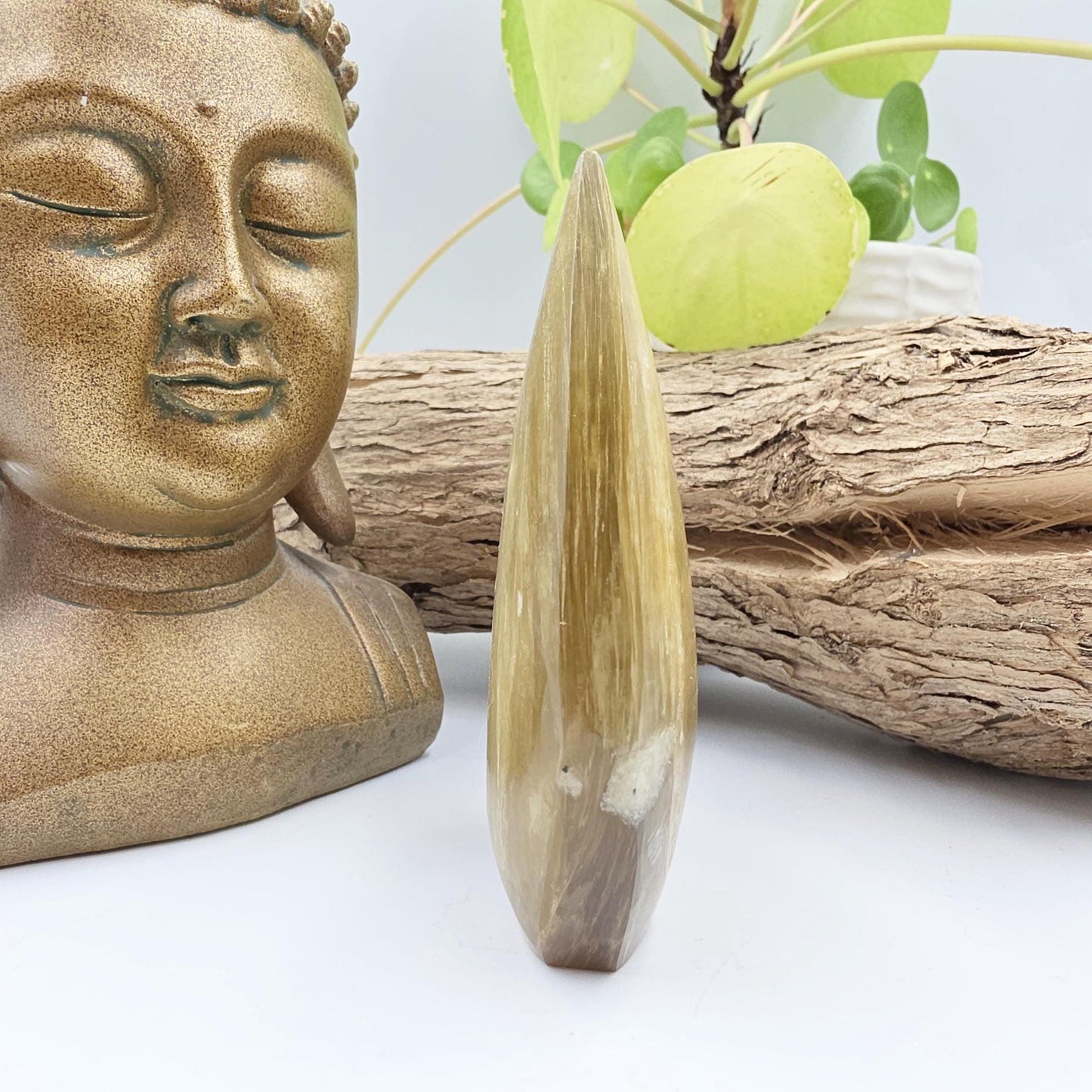 Flashy Golden Mica Muscovite Freeform – Confidence, Clarity & Positive Energy Crystal, 175g