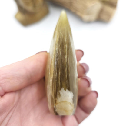 Flashy Golden Mica Muscovite Freeform – Confidence, Clarity & Positive Energy Crystal, 175g