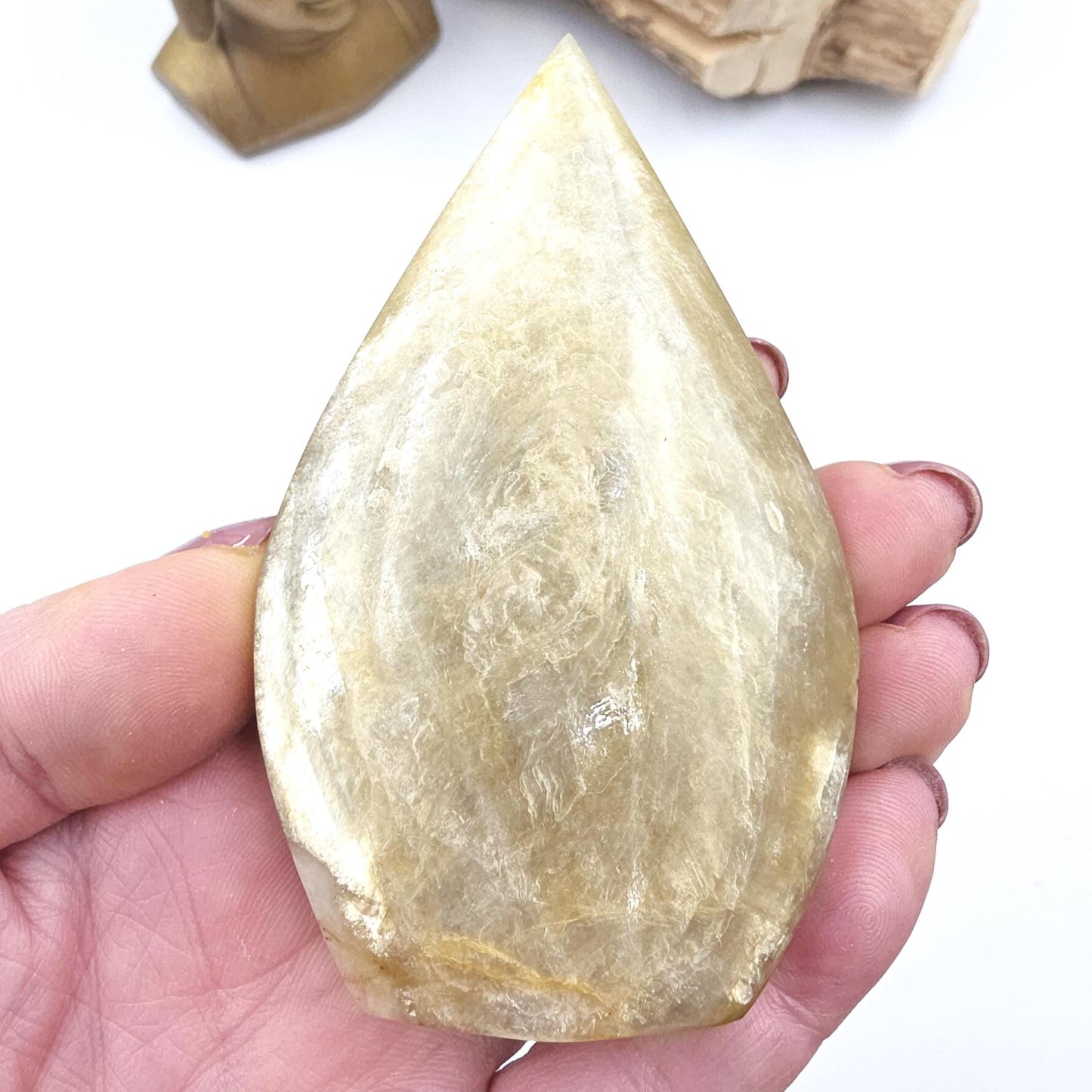 Flashy Golden Mica Muscovite Freeform – Confidence, Clarity & Positive Energy Crystal, 175g