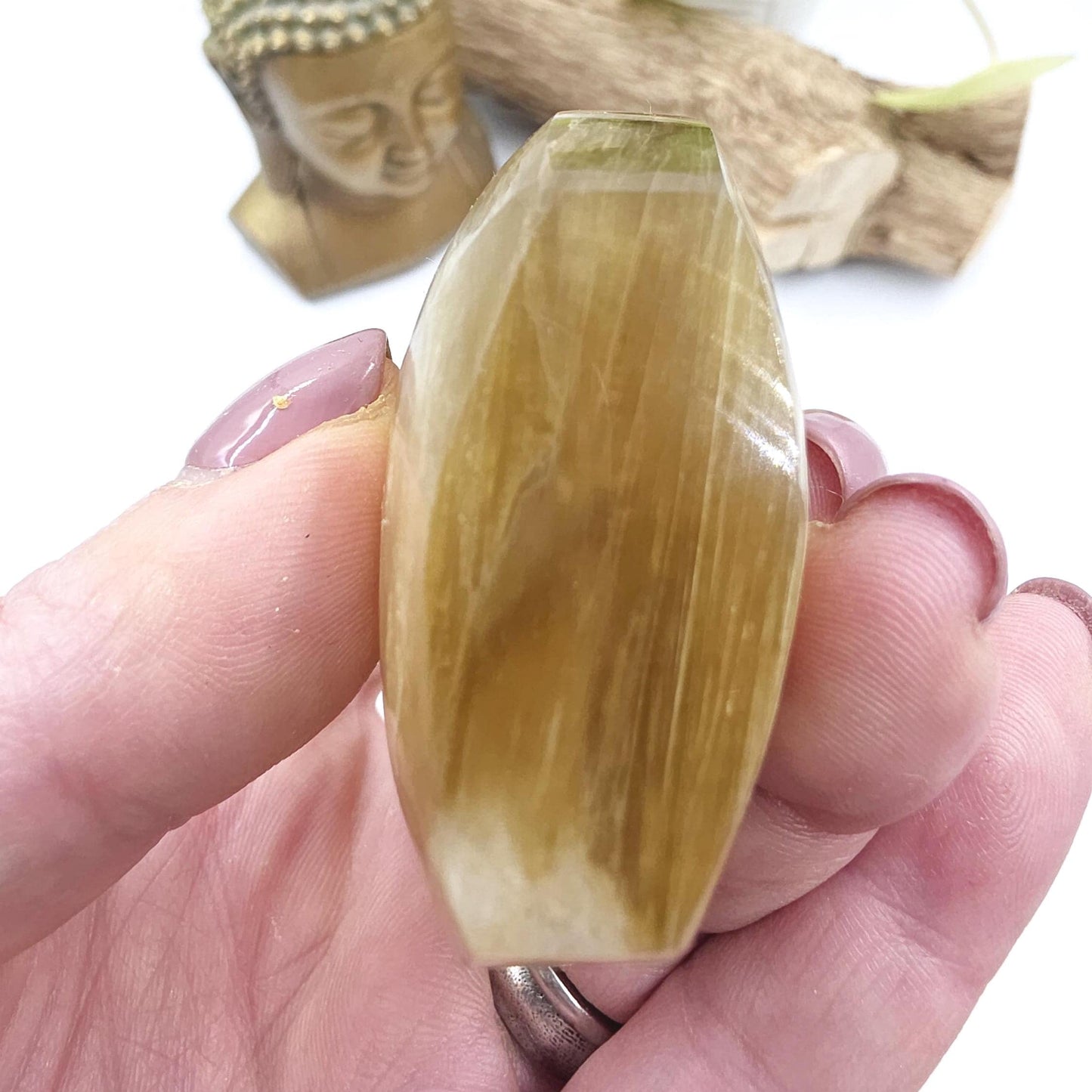 Flashy Golden Mica Muscovite Freeform – Confidence, Clarity & Positive Energy Crystal, 175g