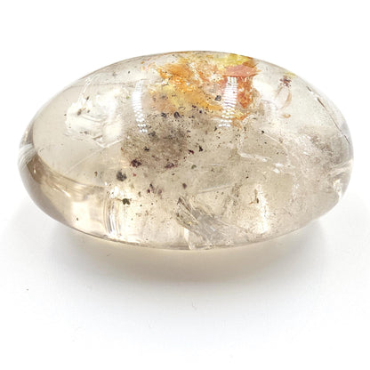 Rare High Grade Koi Quartz Palm Stone – Healing, Clarity & Golden Healer Energy Crystal, 130g