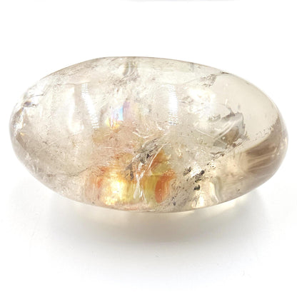 Rare High Grade Koi Quartz Palm Stone – Healing, Clarity & Golden Healer Energy Crystal, 130g