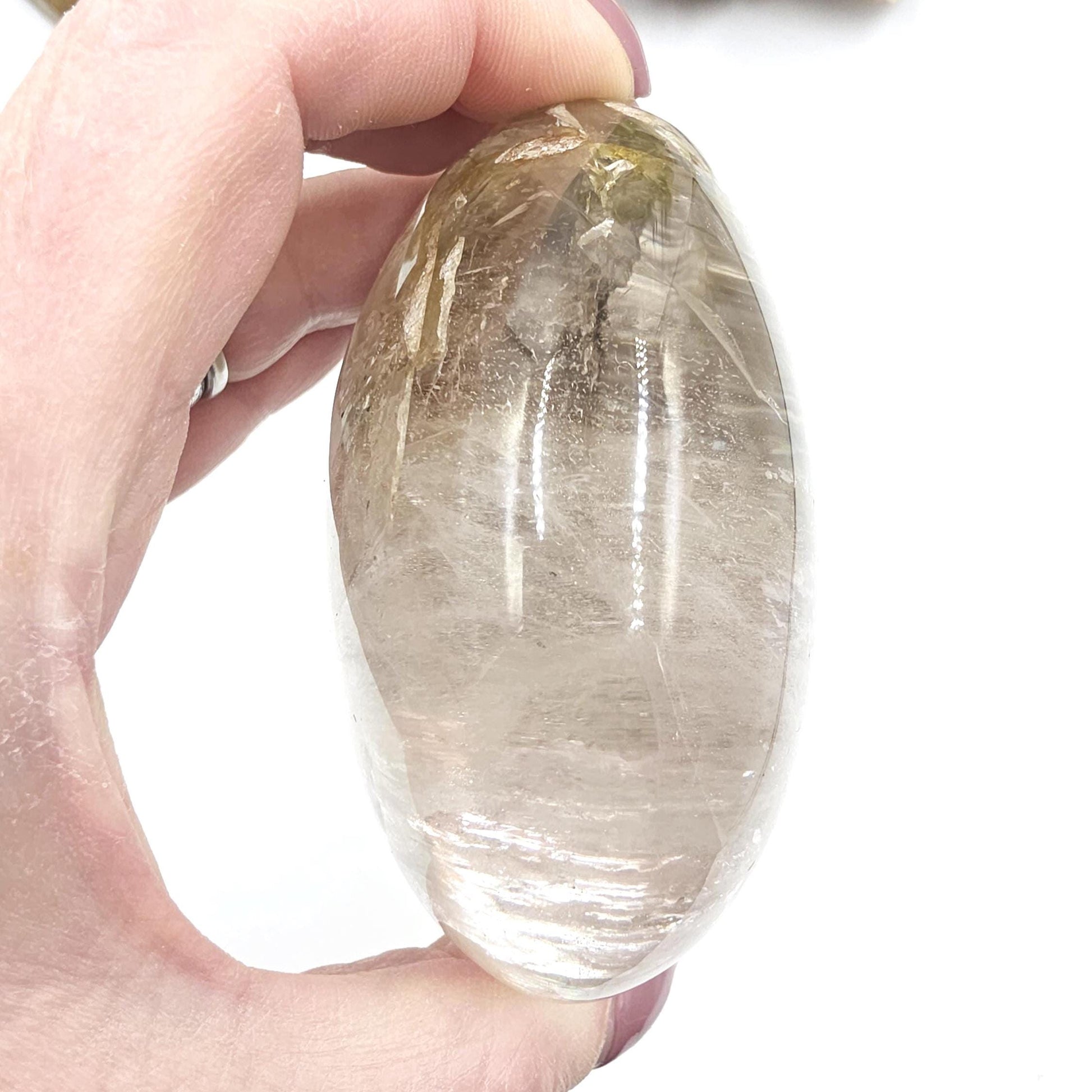 Skeletal Quartz Enhydro Freeform with Moving Bubble & Rainbows – Rare Transformation Crystal, 495g