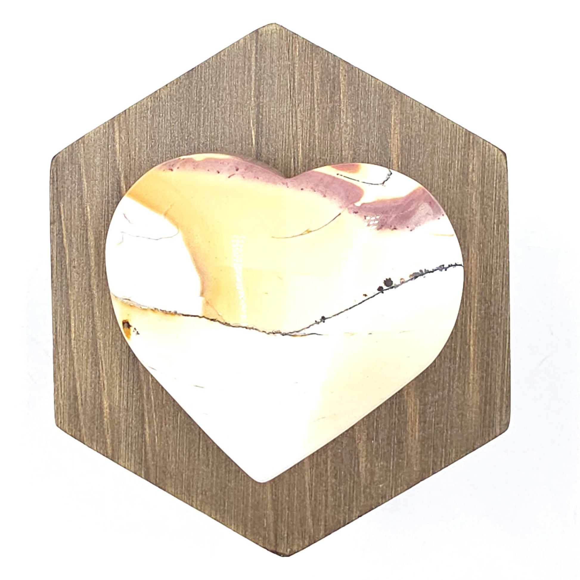 Large Mookaite Crystal Heart – Strength, Grounding & Nurturing Energy Stone, 75g