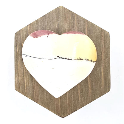 Large Mookaite Crystal Heart – Strength, Grounding & Nurturing Energy Stone, 75g