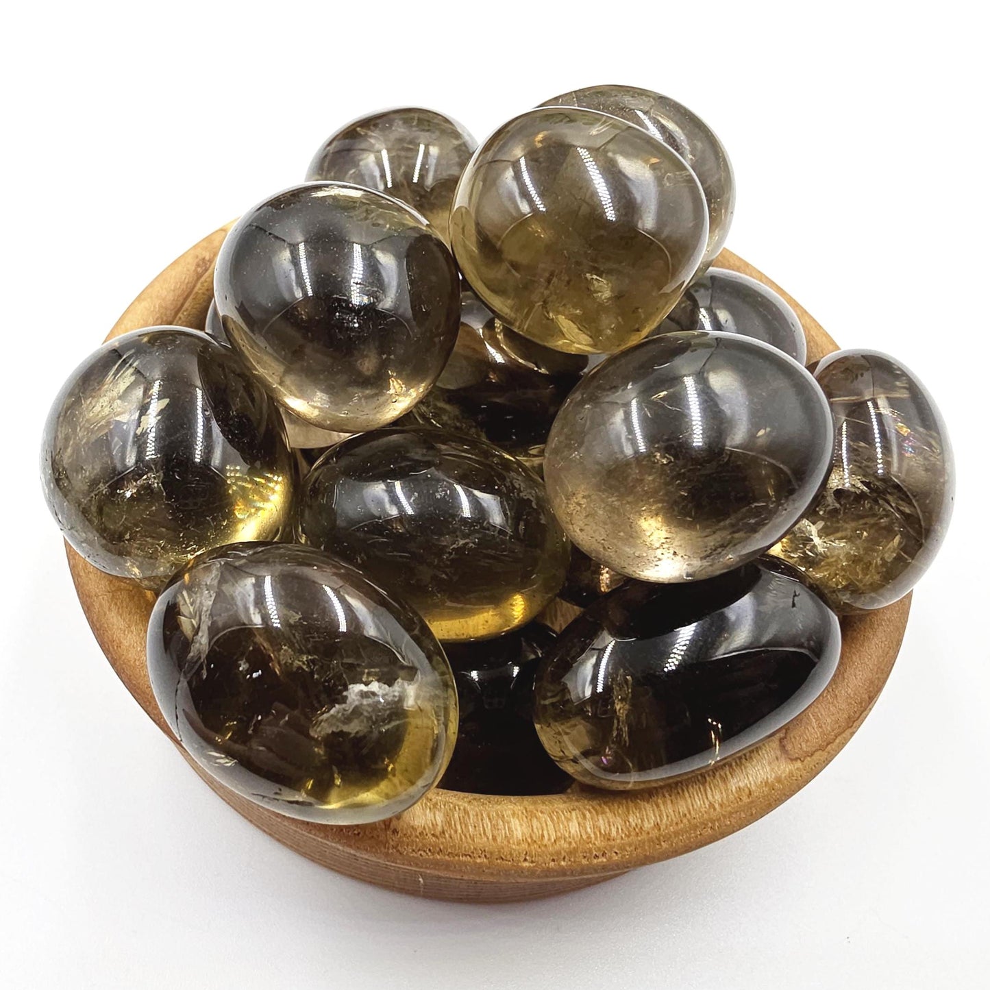 High Grade Large Smoky Citrine Tumble Stone – Grounded Abundance, Confidence & Protective Energy Crystals, approx 2-3+cm