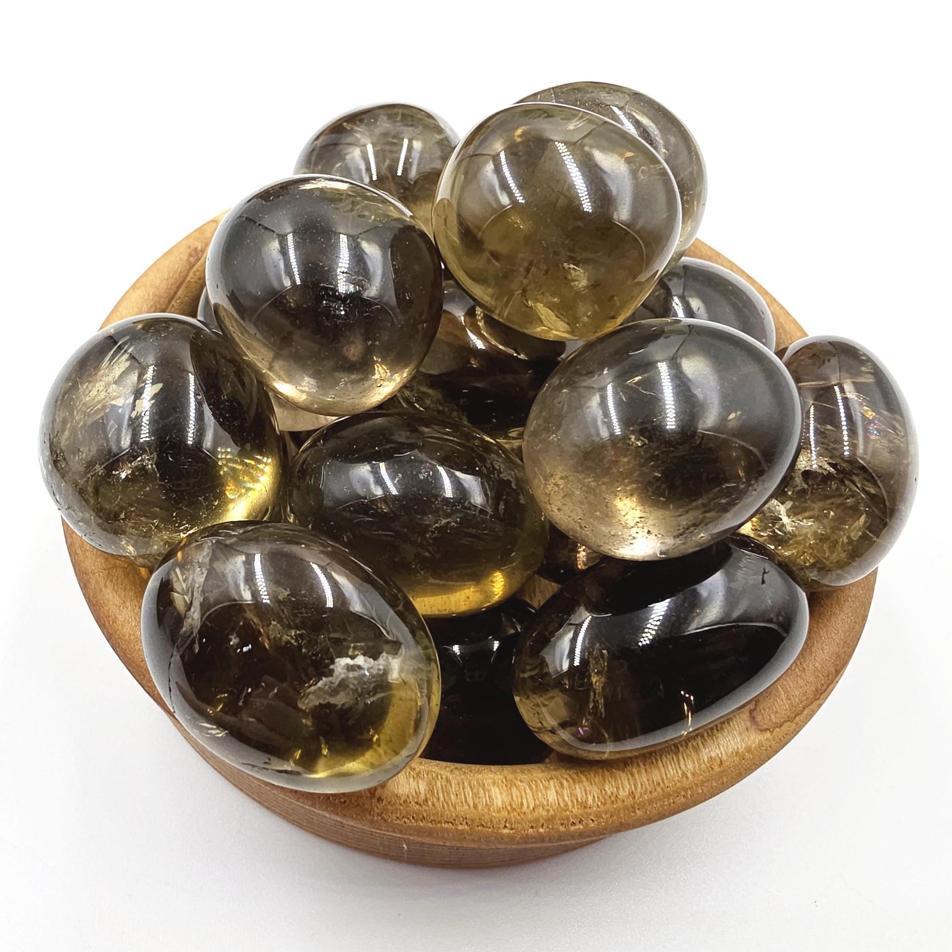 High Grade Large Smoky Citrine Tumble Stone – Grounded Abundance, Confidence & Protective Energy Crystals, approx 2-3+cm