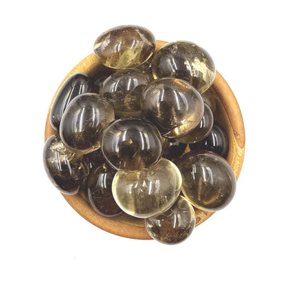 High Grade Large Smoky Citrine Tumble Stone – Grounded Abundance, Confidence & Protective Energy Crystals, approx 2-3+cm