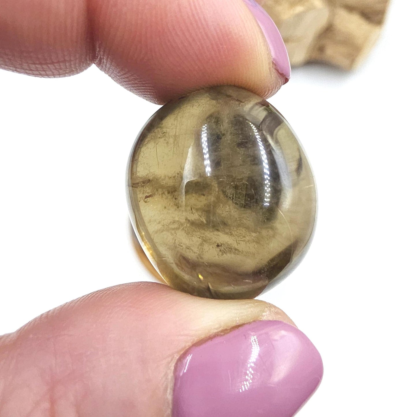 High Grade Large Smoky Citrine Tumble Stone – Grounded Abundance, Confidence & Protective Energy Crystals, approx 2-3+cm