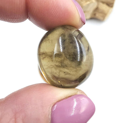 High Grade Large Smoky Citrine Tumble Stone – Grounded Abundance, Confidence & Protective Energy Crystals, approx 2-3+cm