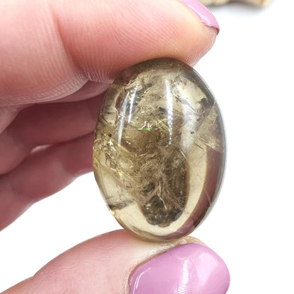 High Grade Large Smoky Citrine Tumble Stone – Grounded Abundance, Confidence & Protective Energy Crystals, approx 2-3+cm