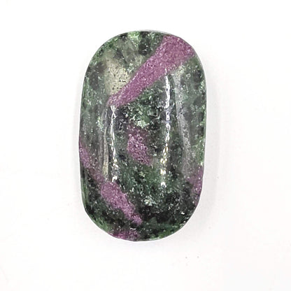 Ruby in Zoisite Palm Stone - Heart Chakra & Vitality Healing Crystal - 45g