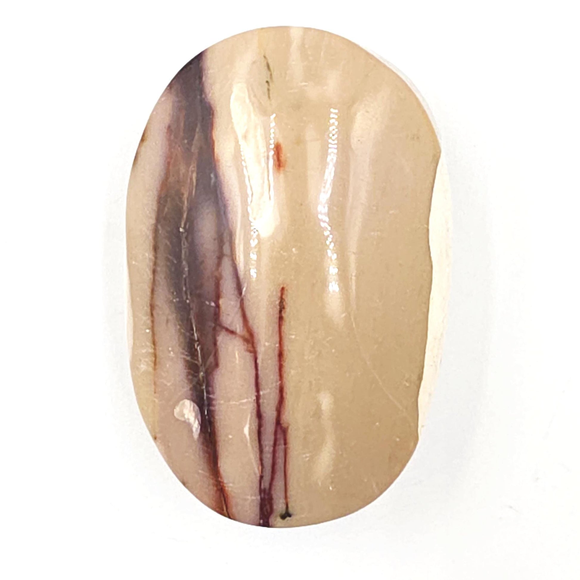Mookaite Jasper Palm Stone – Strength, Grounding & Emotional Balance Crystal, 90g