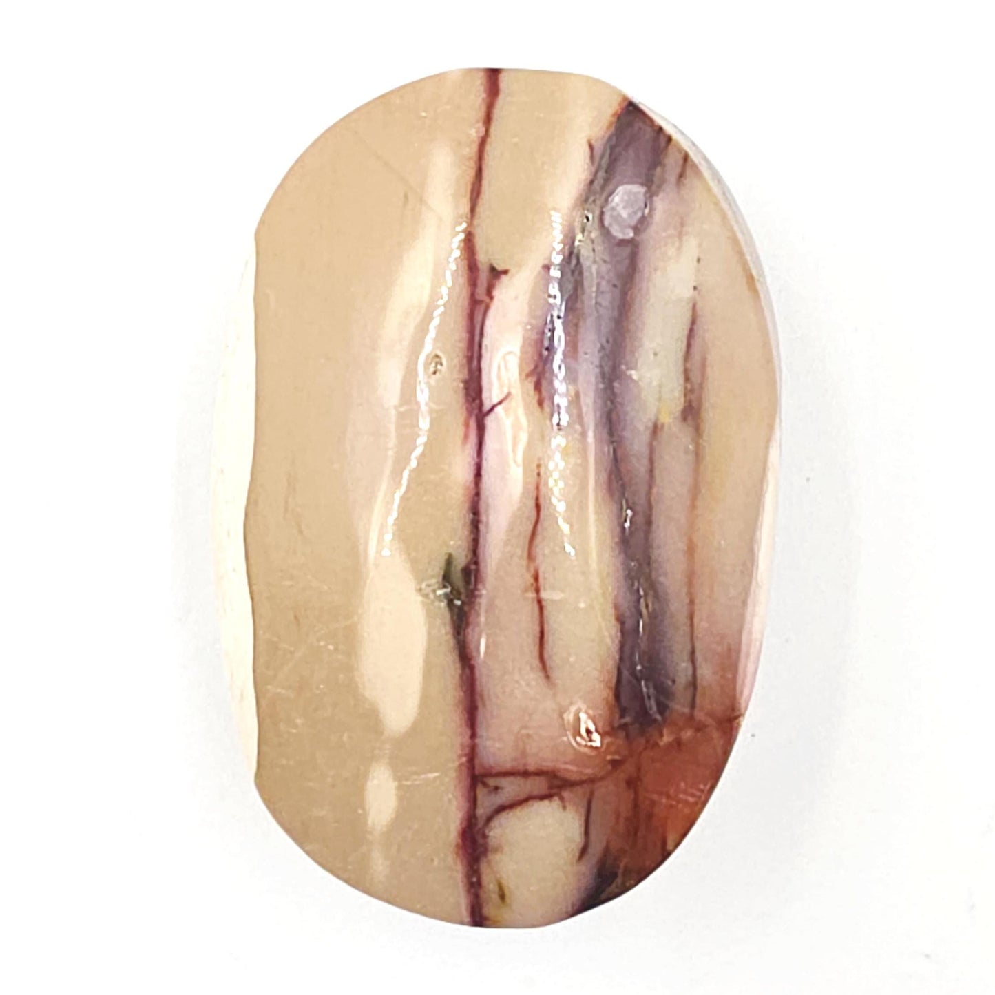 Mookaite Jasper Palm Stone – Strength, Grounding & Emotional Balance Crystal, 90g