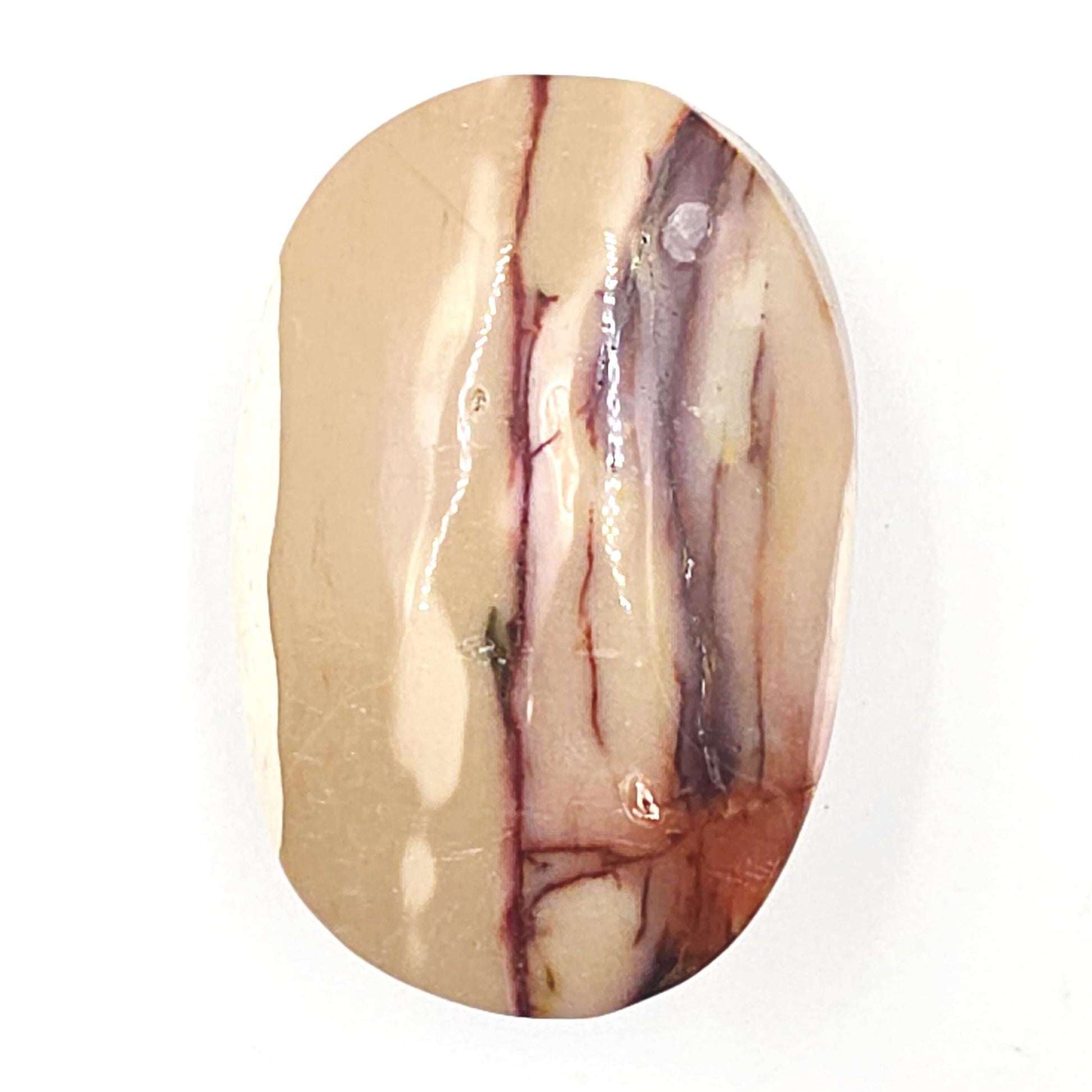 Mookaite Jasper Palm Stone – Strength, Grounding & Emotional Balance Crystal, 90g