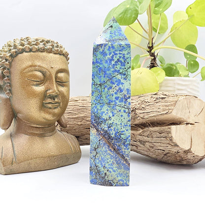 Azurite Tower – Intuition, Insight & Spiritual Awareness Crystal, 14cm