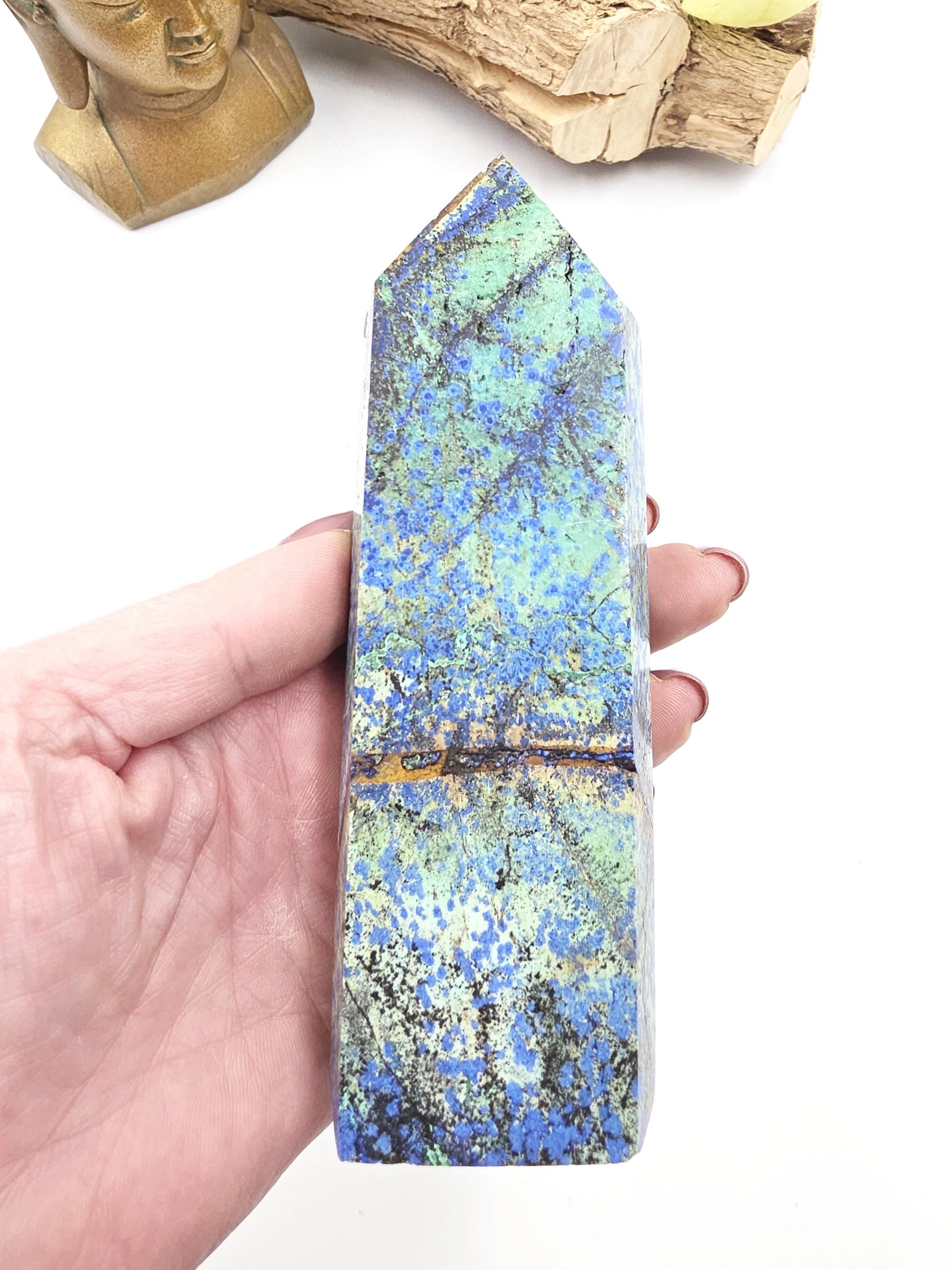 Azurite Tower – Intuition, Insight & Spiritual Awareness Crystal, 14cm