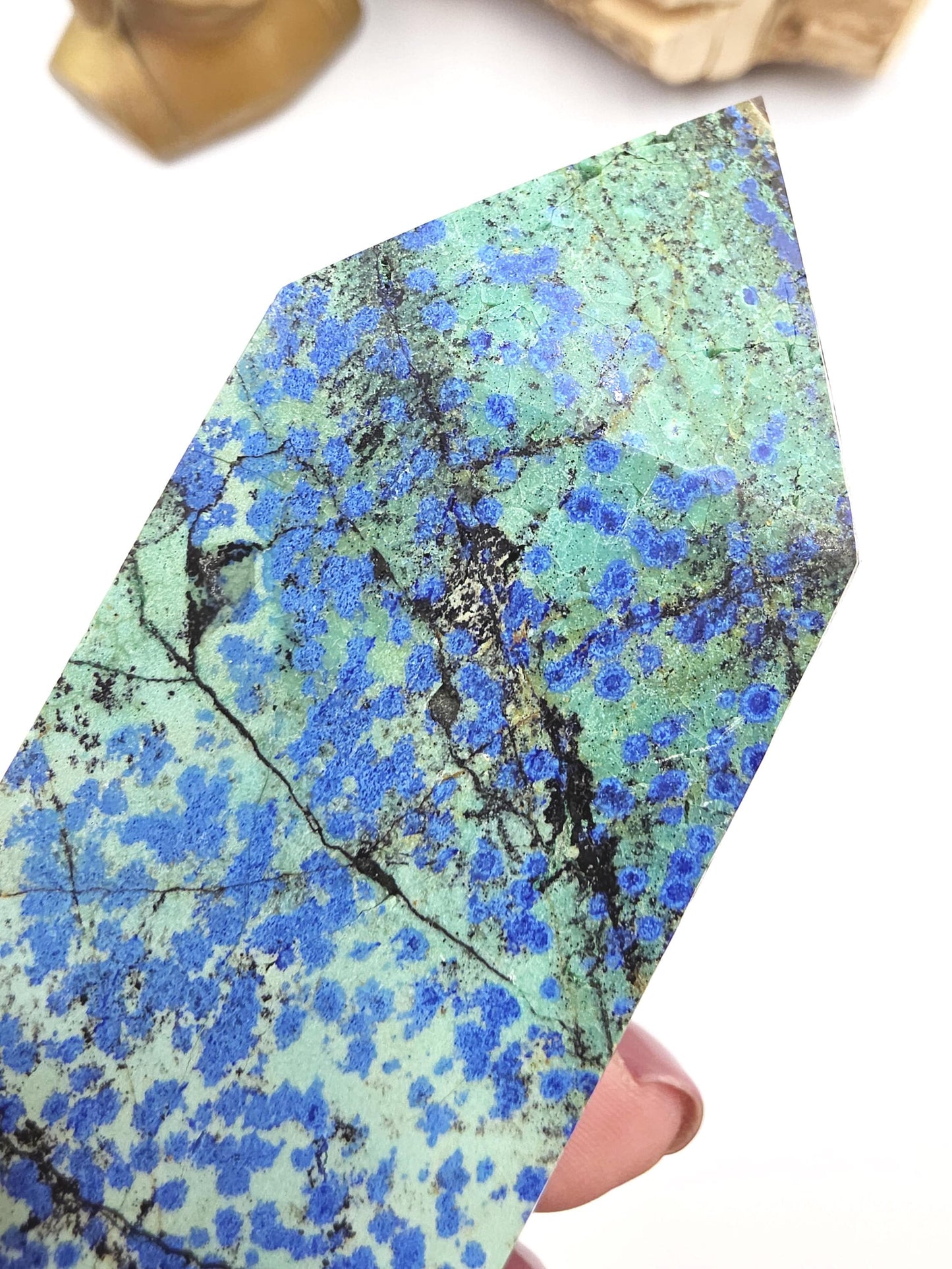 Azurite Tower – Intuition, Insight & Spiritual Awareness Crystal, 14cm