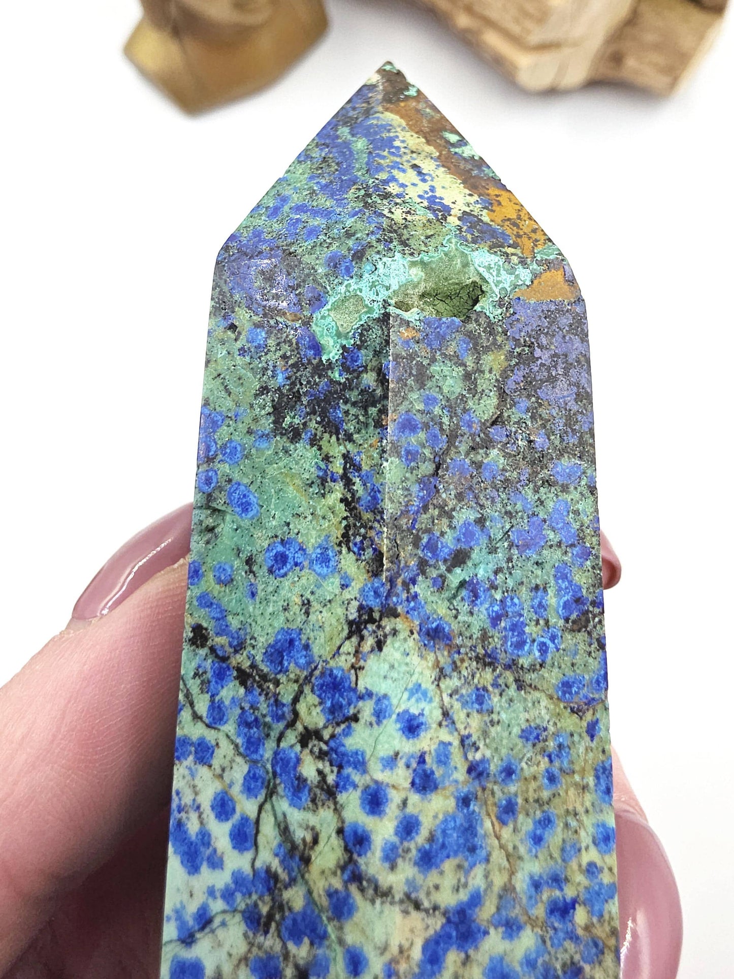 Azurite Tower – Intuition, Insight & Spiritual Awareness Crystal, 14cm