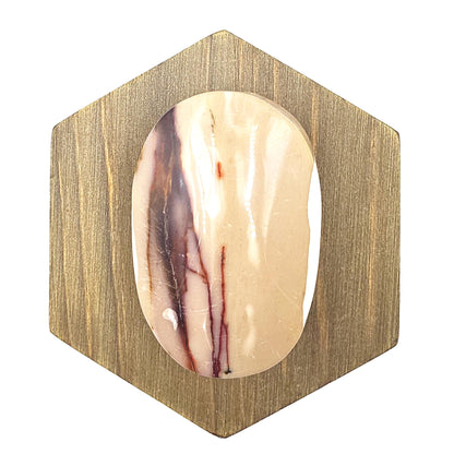 Mookaite Jasper Palm Stone – Strength, Grounding & Emotional Balance Crystal, 90g