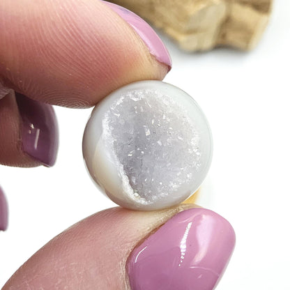 Drusy Agate Mini Spheres – Emotional Balance, Calm & Healing Crystal Ball, 18-20mm