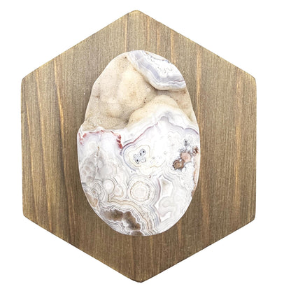 Mexican Crazy Lace Agate Palm Stone - Joy, Positivity & Protection Healing Crystal, 65g