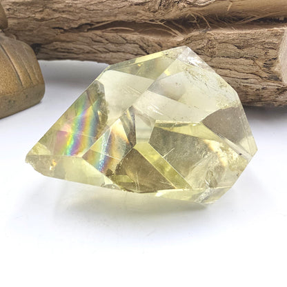 Citrine Freeform with Large Rainbow – Abundance, Confidence & Positive Energy Crystal, 165g