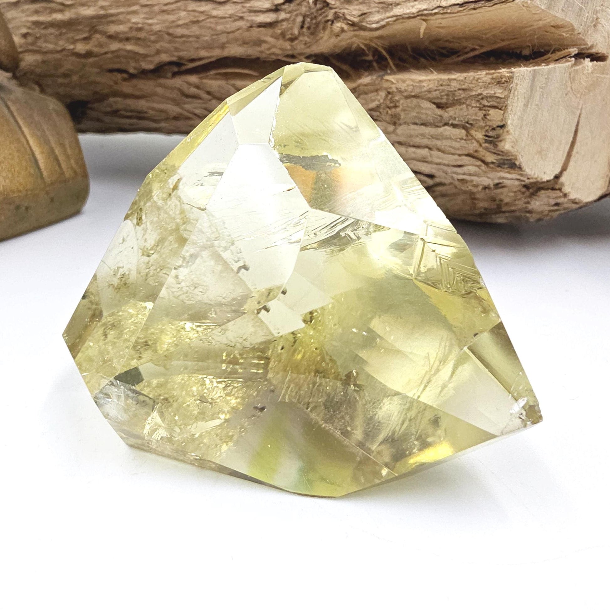 Citrine Freeform with Large Rainbow – Abundance, Confidence & Positive Energy Crystal, 165g
