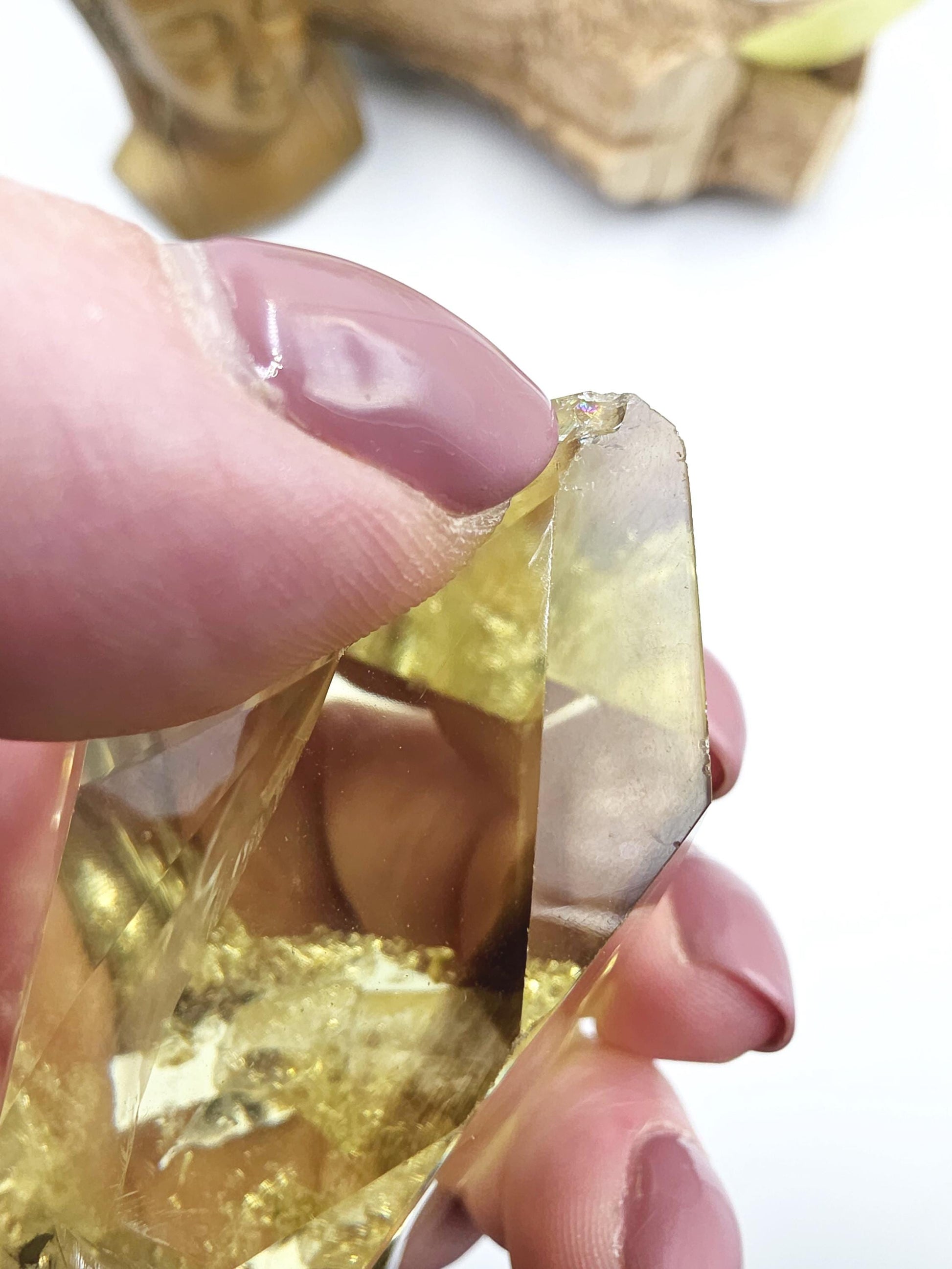 Citrine Freeform with Large Rainbow – Abundance, Confidence & Positive Energy Crystal, 165g