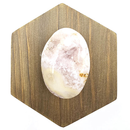Pink Amethyst Palm Stone - Love, Calm & Emotional Healing Crystal, 35g
