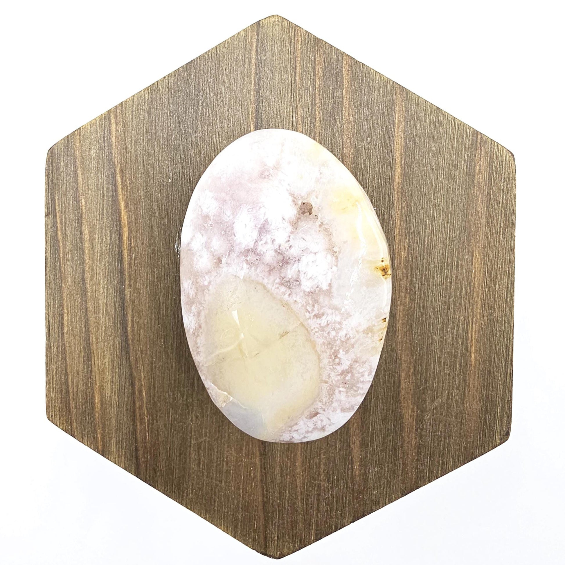 Pink Amethyst Palm Stone - Love, Calm & Emotional Healing Crystal, 35g