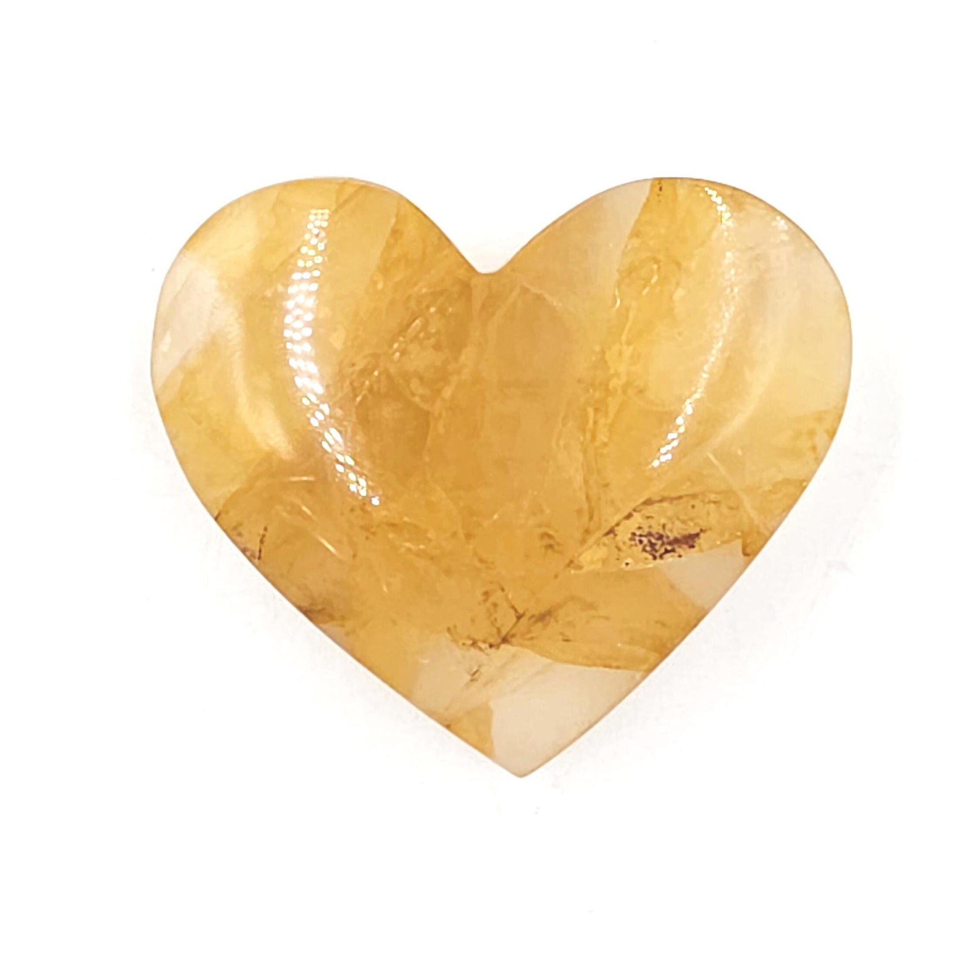 High Grade Golden Healer Quartz Heart – Healing, Energy Amplification & Chakra Alignment Crystal, 70g