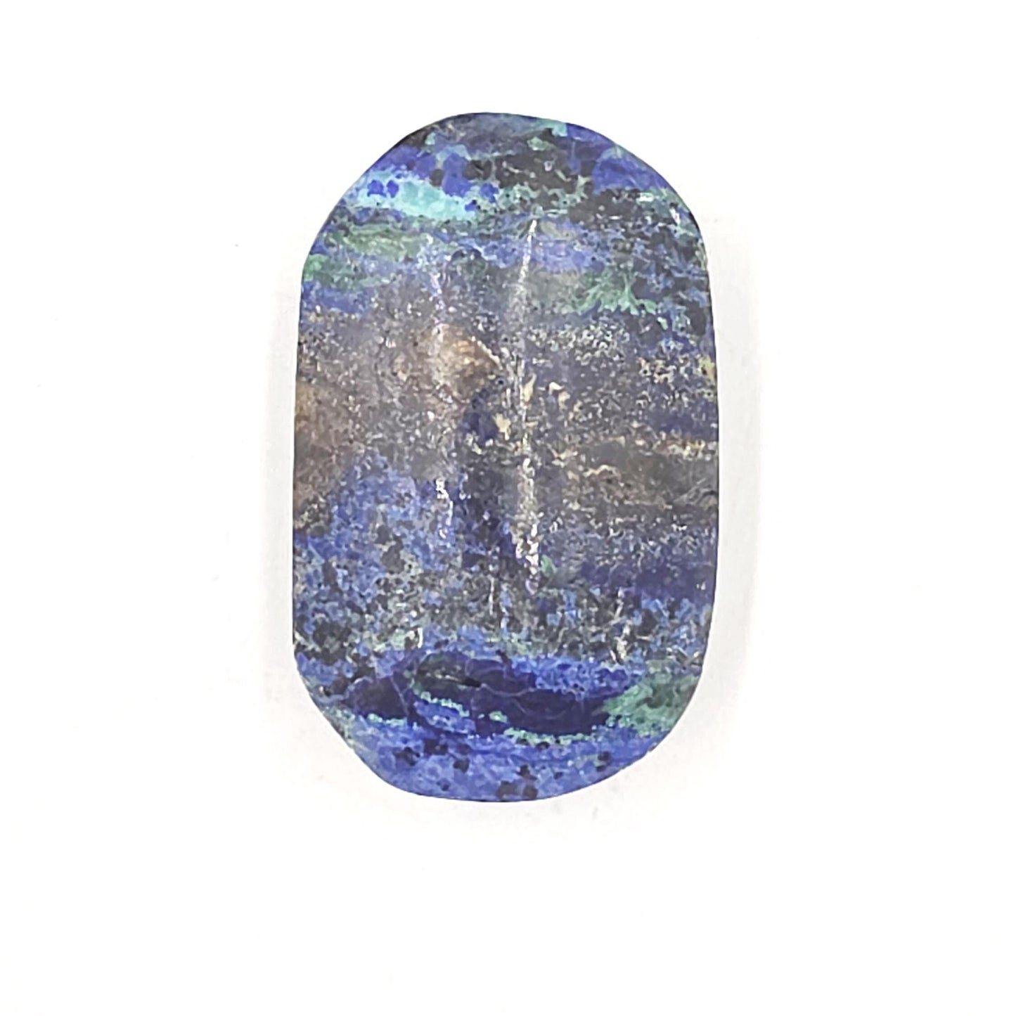 Rare Azurite Palm Stone - Intuition & Spiritual Insight Third Eye Chakra Crystal, 55g