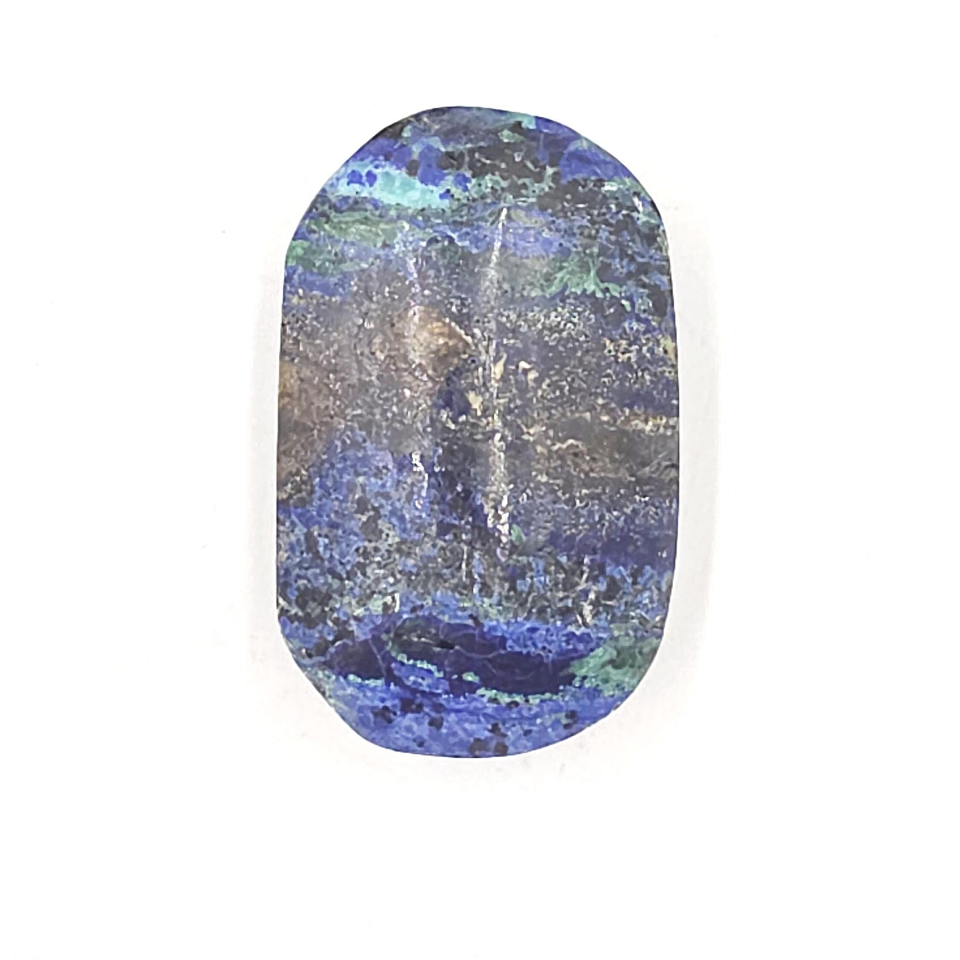 Rare Azurite Palm Stone - Intuition & Spiritual Insight Third Eye Chakra Crystal, 55g