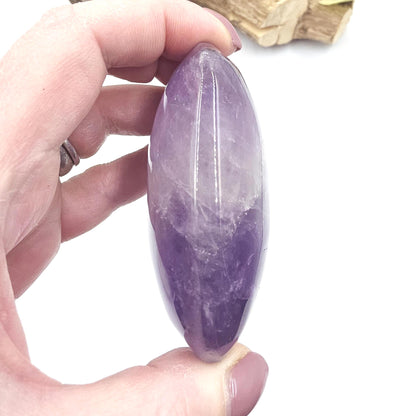 Large Amethyst Palm Stone – Calm, Intuition & Spiritual Awareness Crystal, 155g