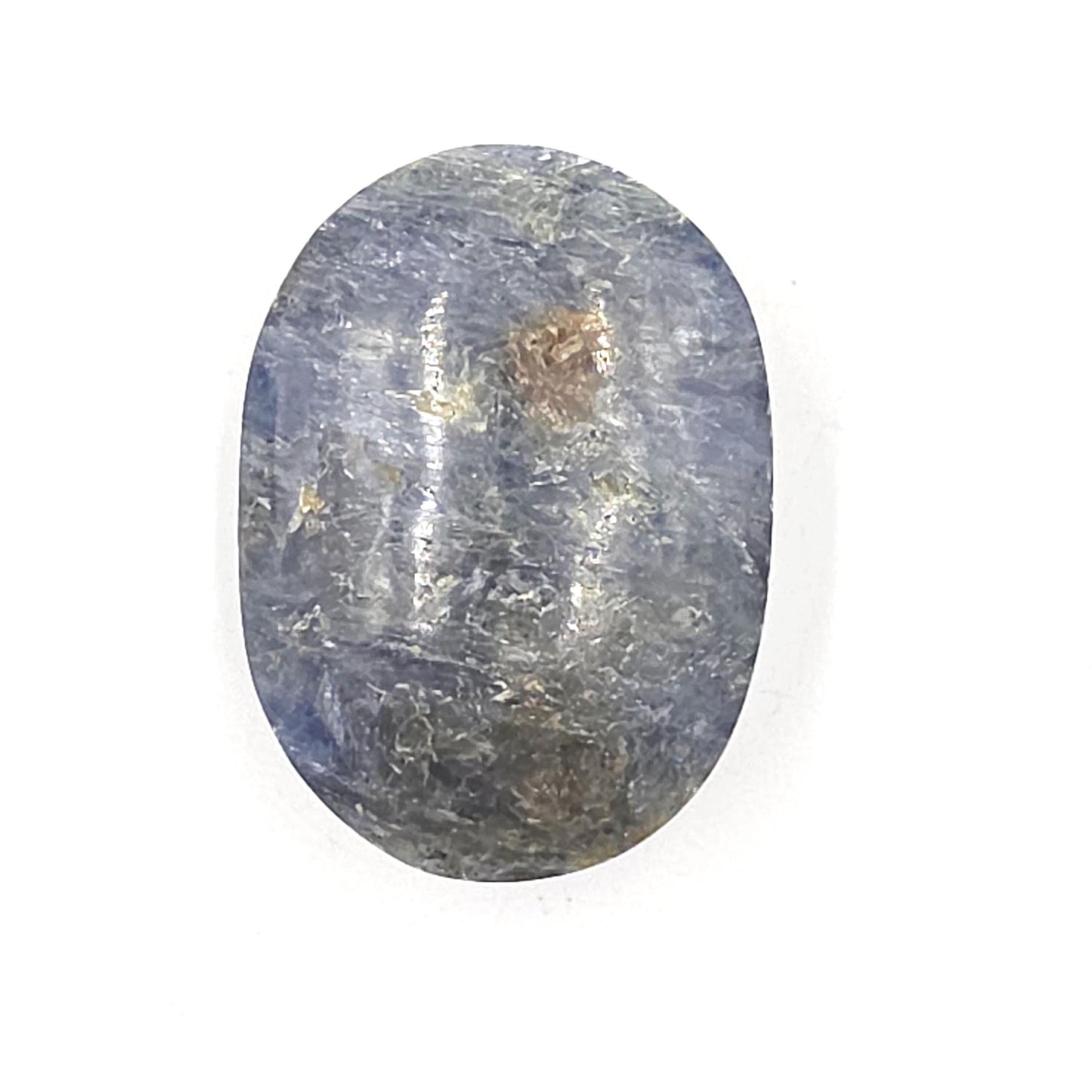 Kyanite Palm Stone – Energy Alignment, Calm & Throat Chakra Crystal, 100g