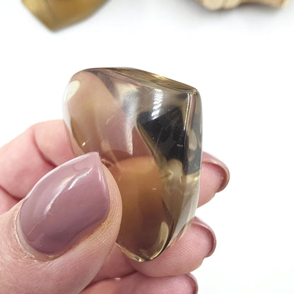 High Grade Smoky Quartz Heart – Grounding, Protection & Root Chakra Energy Crystal, 35g