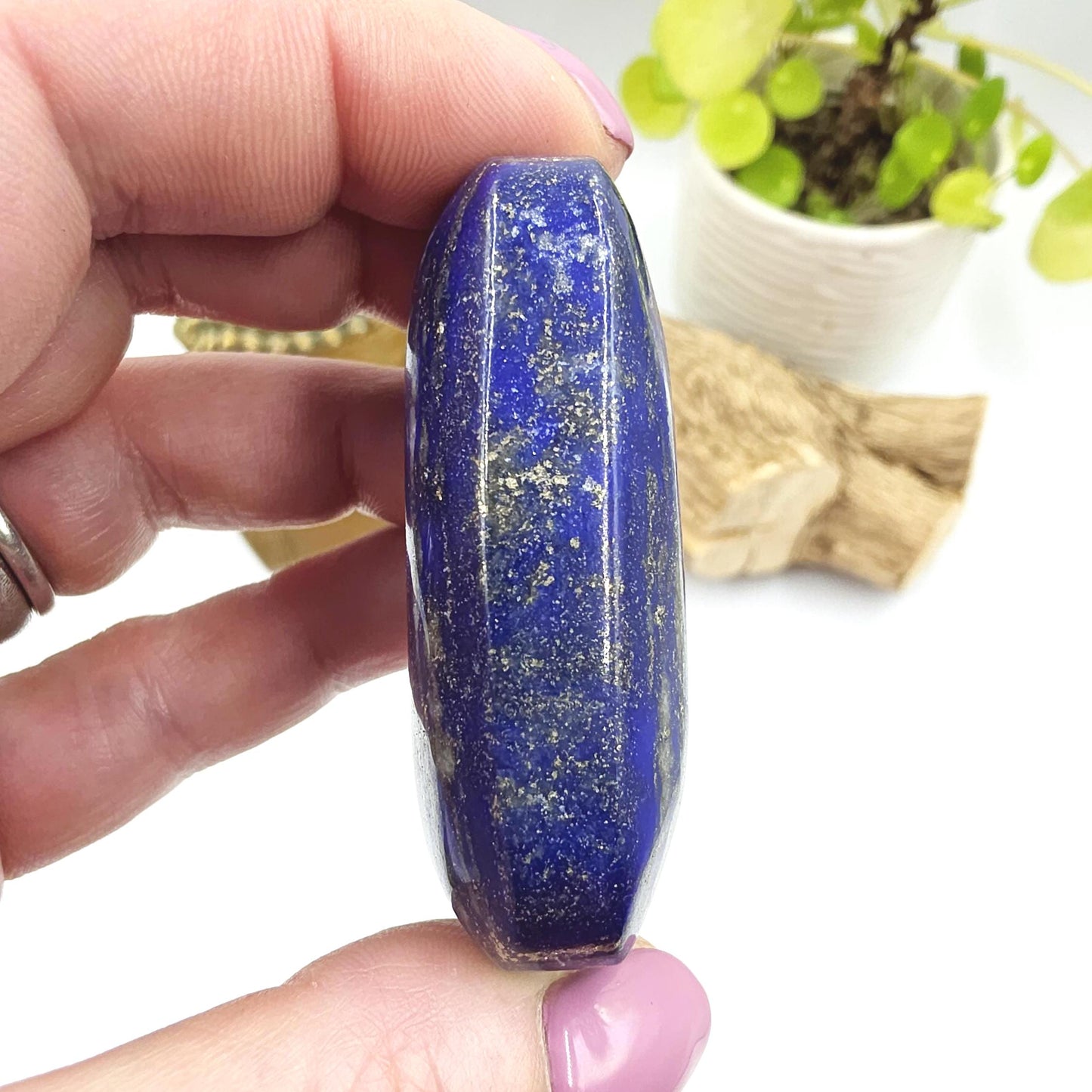 Lapis Lazuli Palm Stone – Wisdom, Intuition & Spiritual Awareness Crystal, 80g
