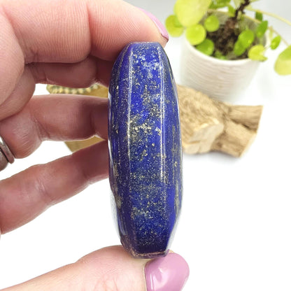 Lapis Lazuli Palm Stone – Wisdom, Intuition & Spiritual Awareness Crystal, 80g