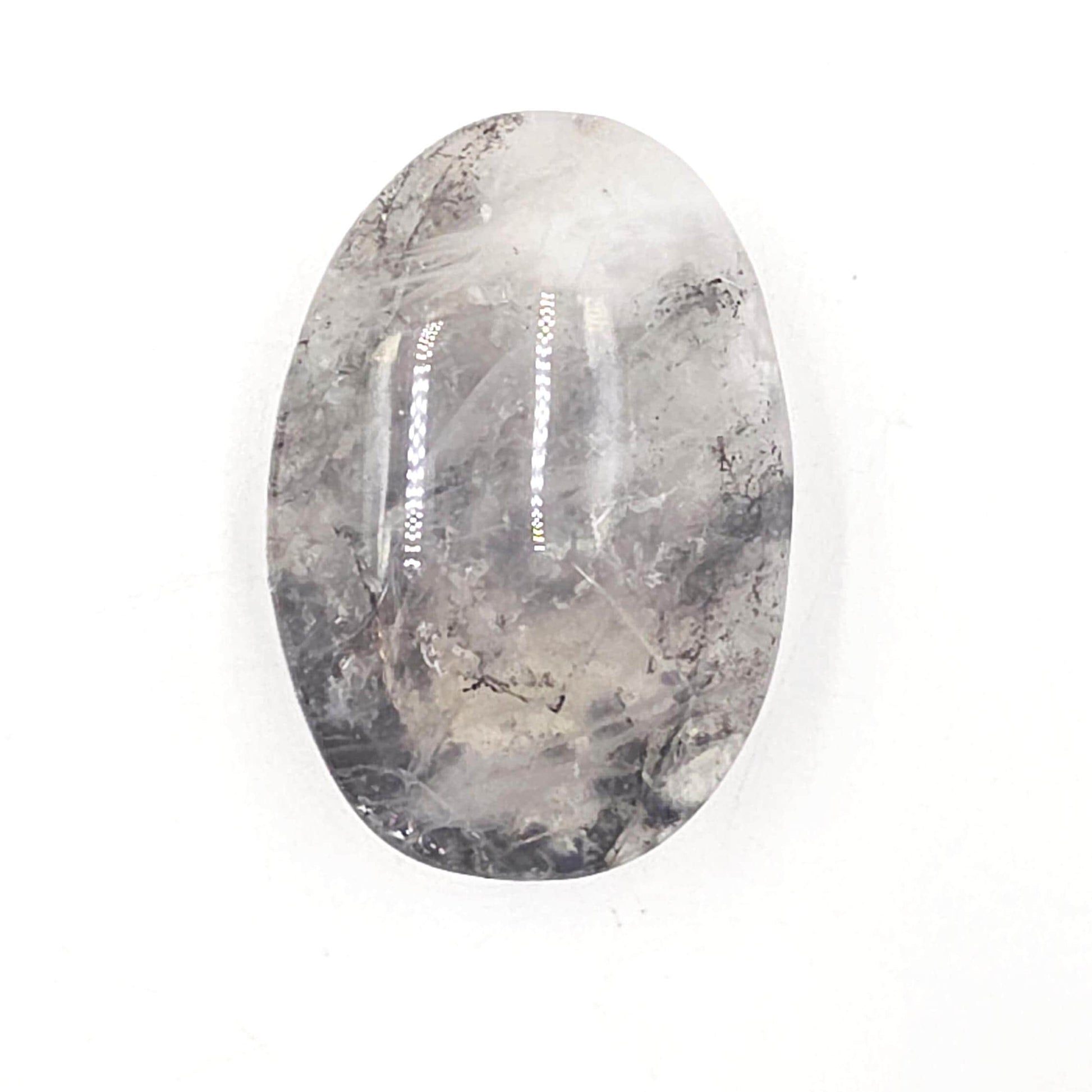 Rare Dendritic Quartz Palm Stone – Clarity, Growth and Root & Crown Chakra Crystal, 75g