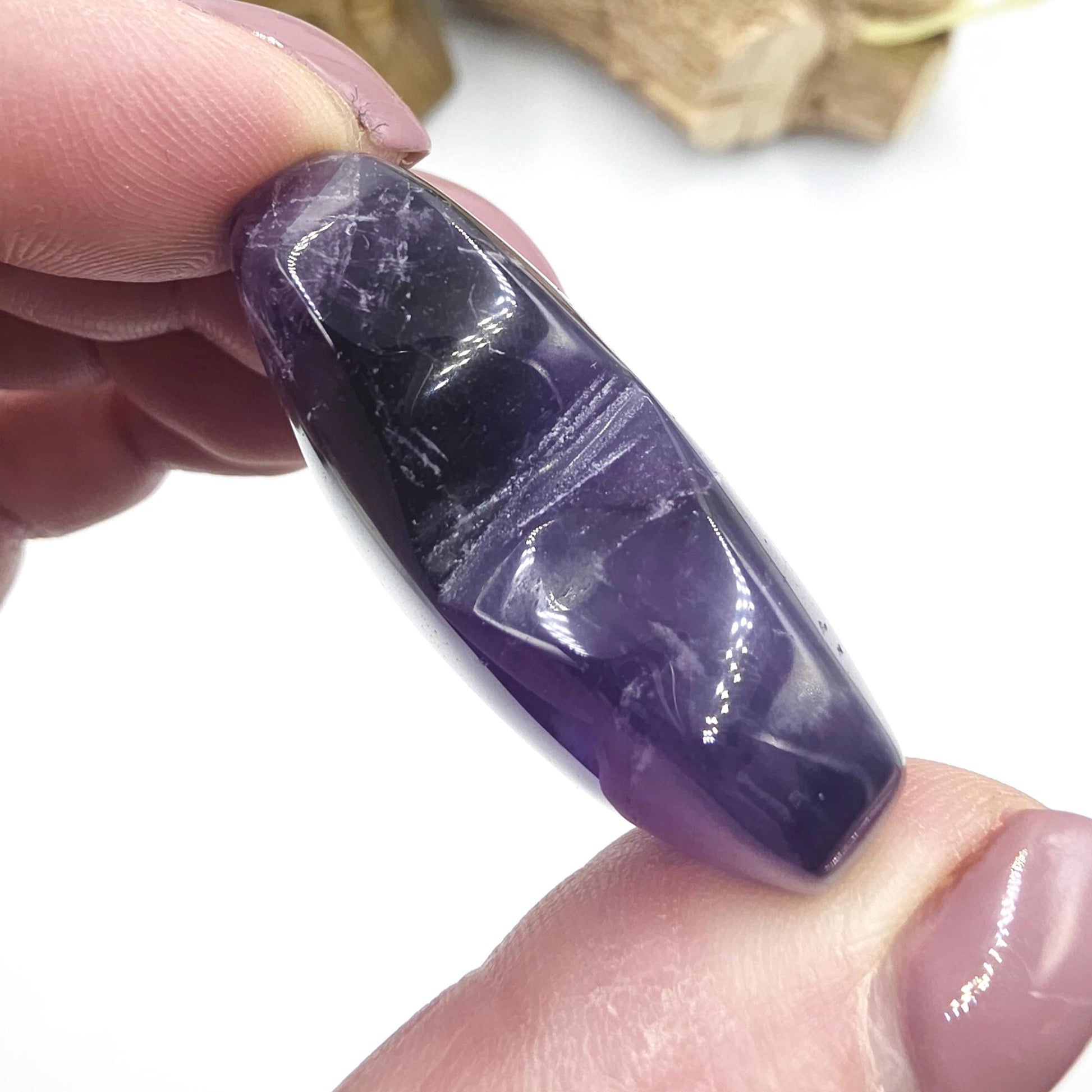 Amethyst Crystal Heart – Peace, Protection & Spiritual Healing Gemstone Carving, 35g