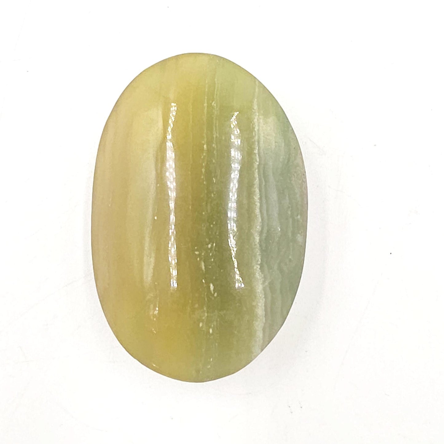 Silk Fluorite Palm Stone – Clarity, Calm & Soothing Flow Energy Crystal, 85g