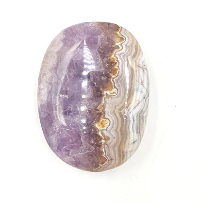 Amethyst Agate Palm Stone – Calm, Protection & Spiritual Healing Crystal, 85g